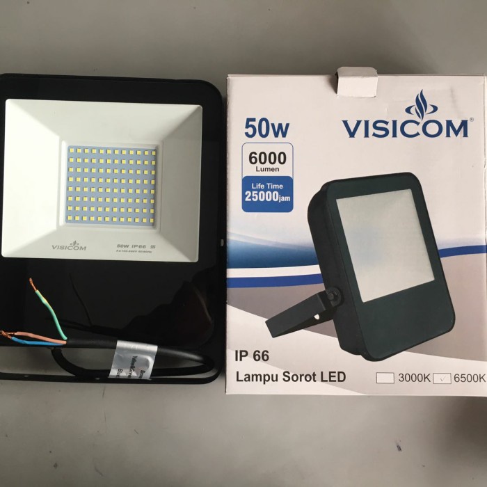 Best Seller Lampu Flood Light Led 50W 50Watt 50 W Lampu Sorot Visicom Floodlight