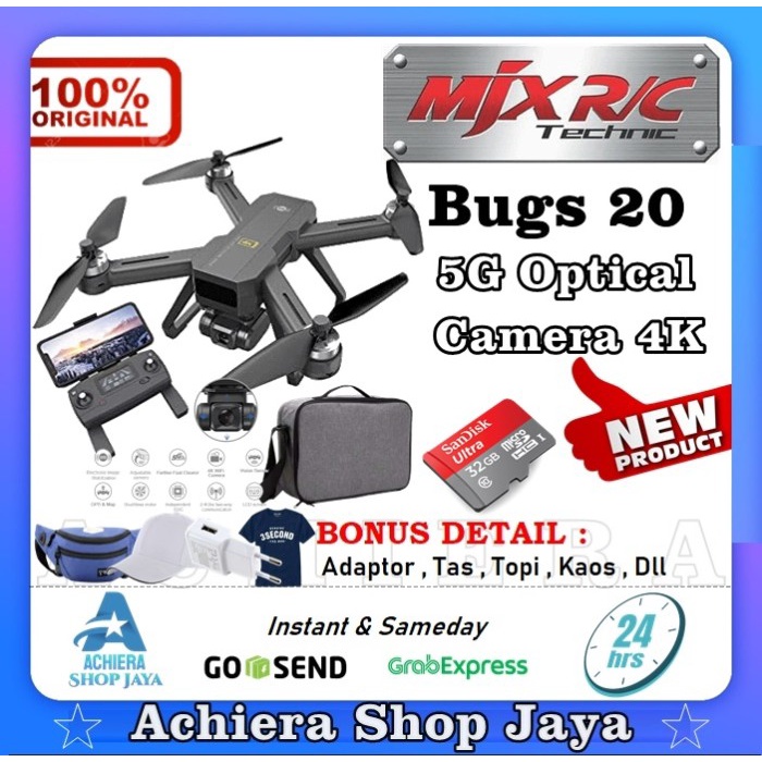 DRONE MJX BUGS 20 EIS CAMERA 4K WIFI 5G OPTICAL FLOW RTF ORIGINAL