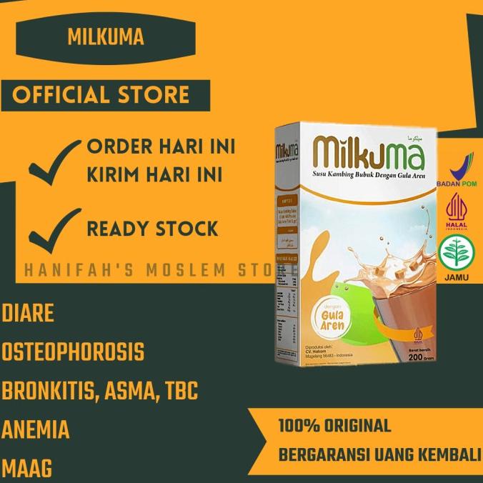 

Milkuma Susu Kambing Etawa Murni plus Gula Aren Tanpa Krimer BPOM