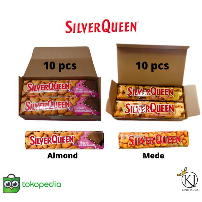 Cokelat Silverqueen 1 Box/Mede/Almond