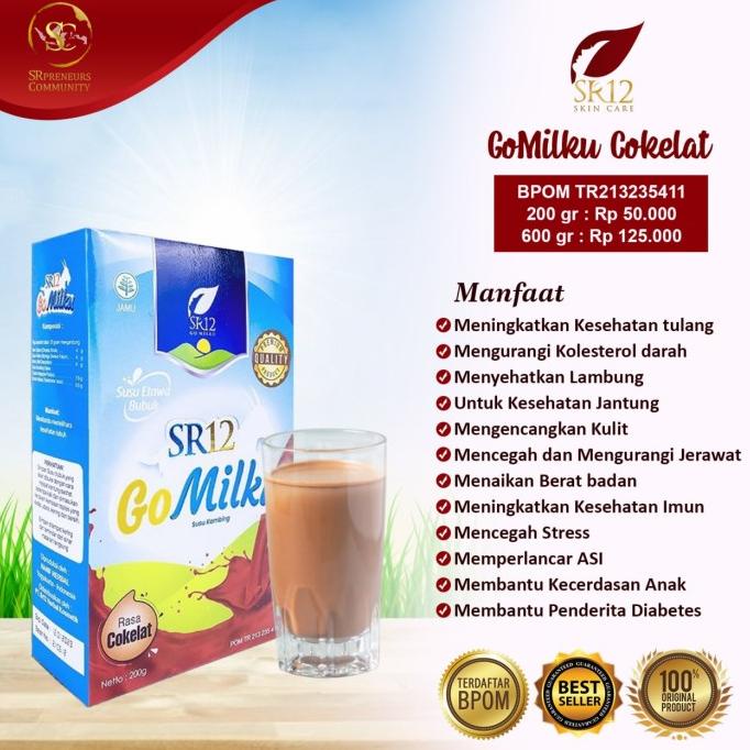 

Susu kambing etawa premium SR12 gomilku tanpa gula dan krimer go milku