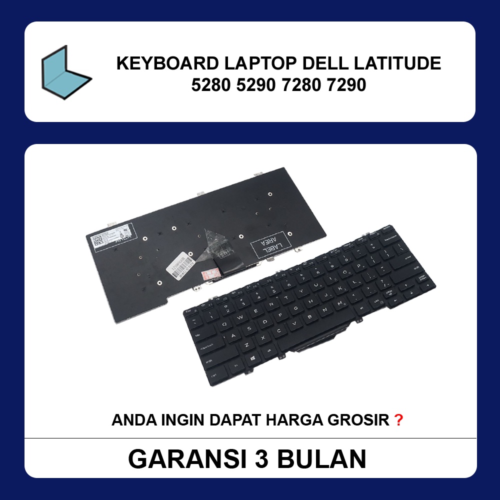 Keyboard Laptop Dell Latitude 7280 5280 5290 7290
