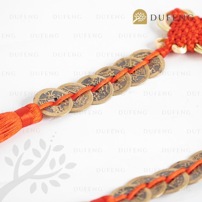 Koin Coin China Ikat 6 Pembawa Rejeki keberuntungan Abadi Fengshui