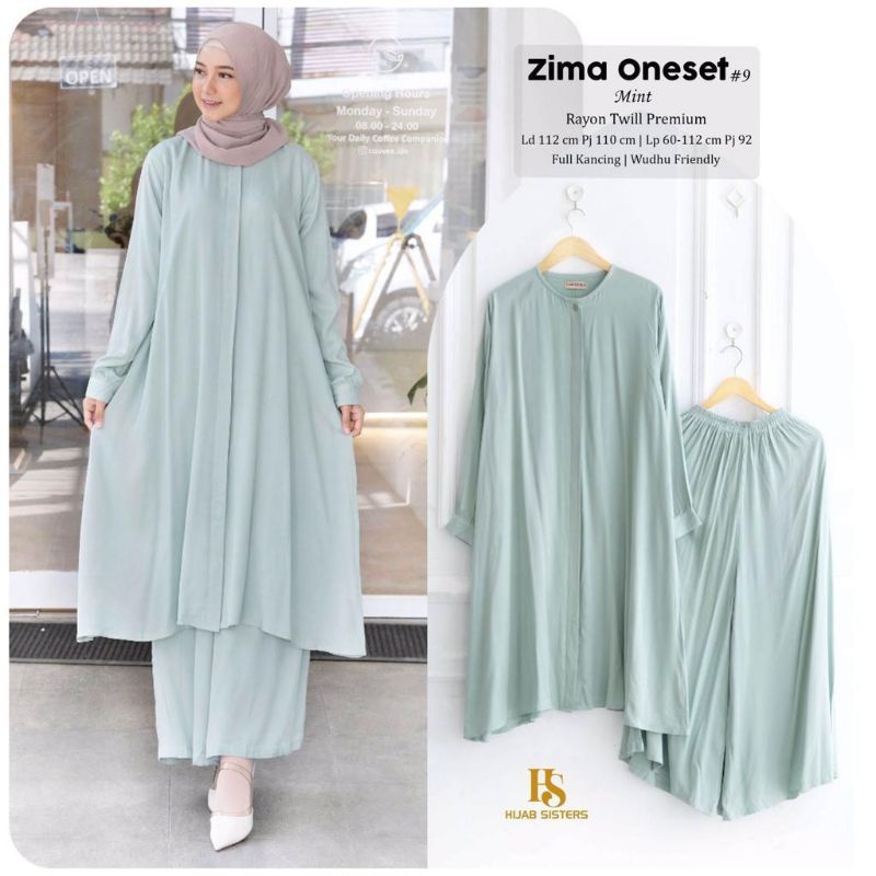 ZIMA SET/ SETELAN TUNIK MIDI CELANA KULOT ORI VENTE
