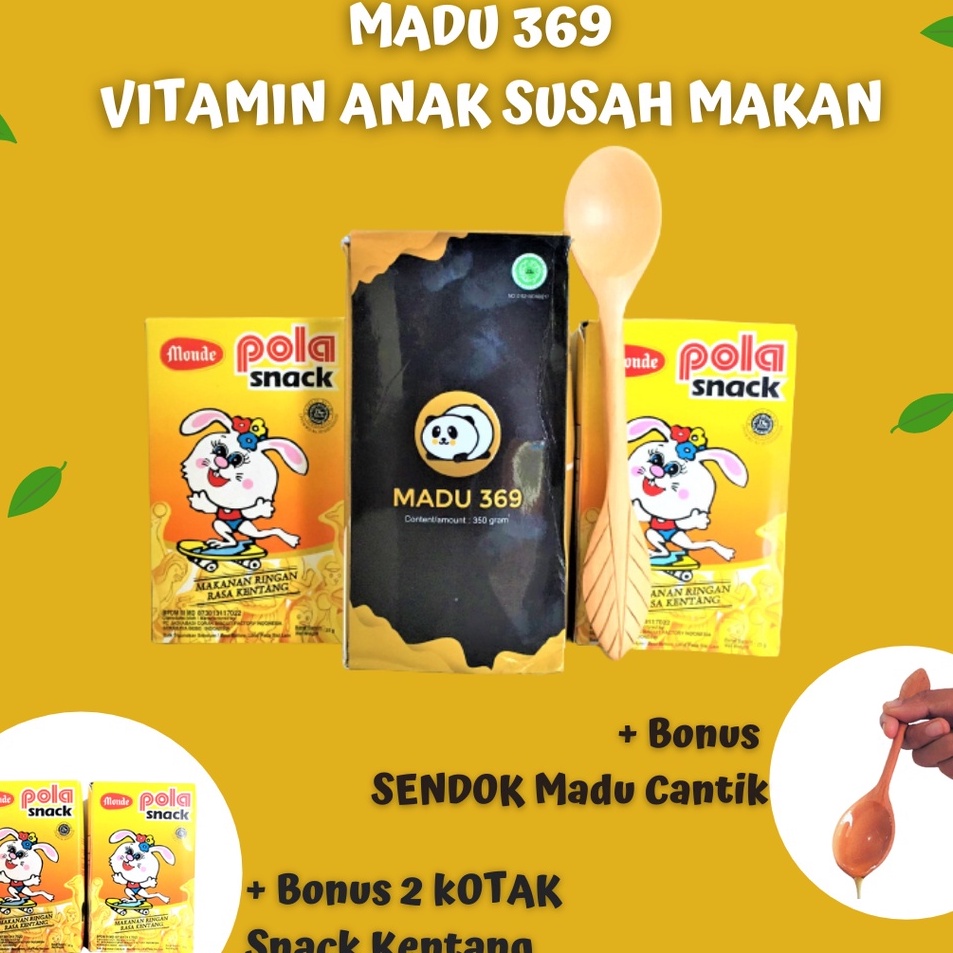 Ready Stock Madu 369 Spesialis Anak Susah Makan_ Madu Gemuk Anak_ Penambah Nafsu Makan Anak Terlaku.