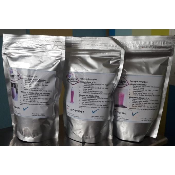 

BONICO CHEESE TEA Drink powder 250gr Bubuk minuman powder TEH KEJU