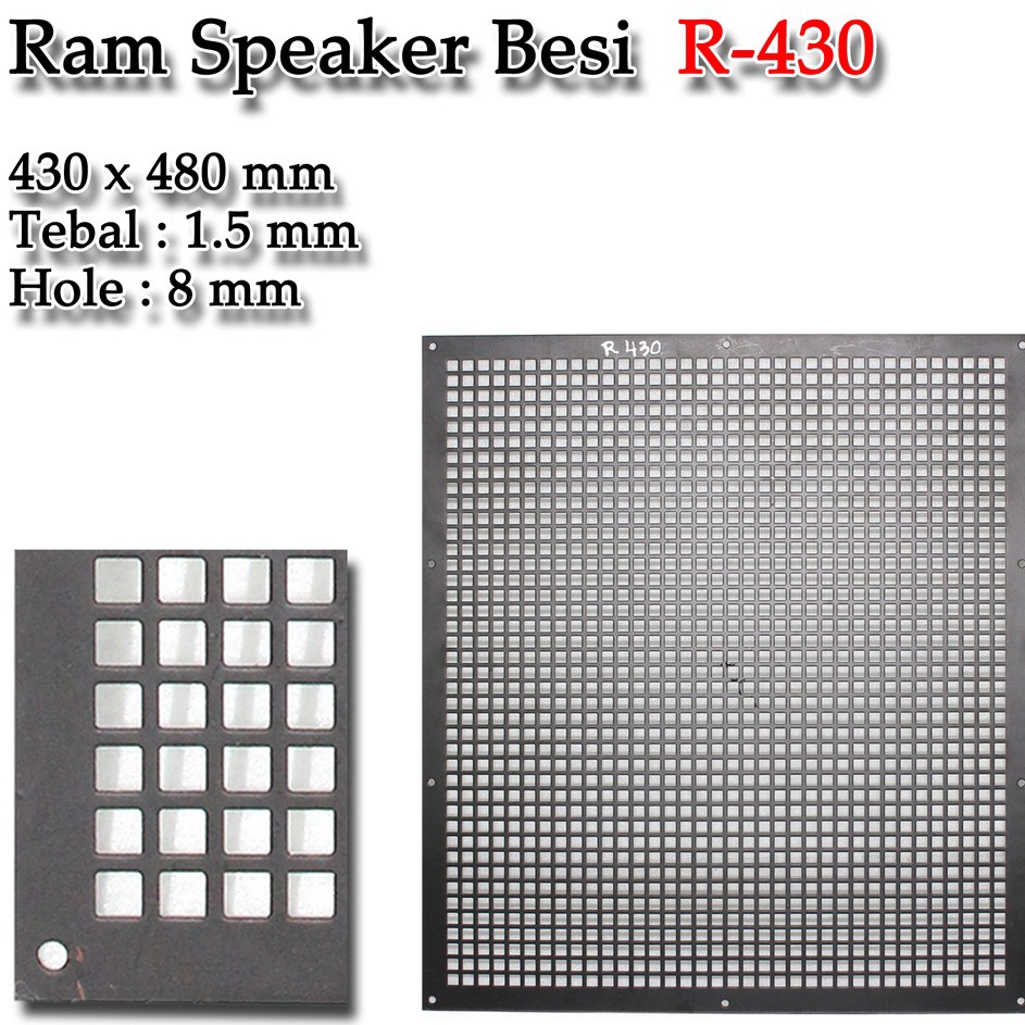 ｀VDL RAM SPEAKER 15"x1 / GRILL SPEAKER BESI L 430 MM X P 480 MM (TEBAL 1.5 MM) i Paling Dicari ★★★.