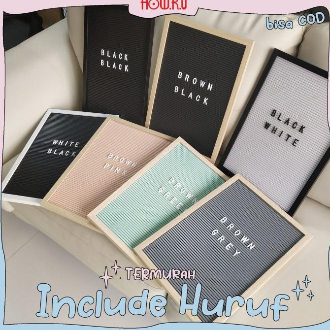 

Buruan beli] TERMURAH! Letter Board + Set Huruf HOW.R.U 40x28cm