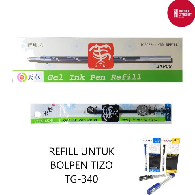 

(:(:(:(] (ISI 24)Refill/Isi/Tinta pulpen/bolpen/ballpen Tizo TG308A 1.0 TG340