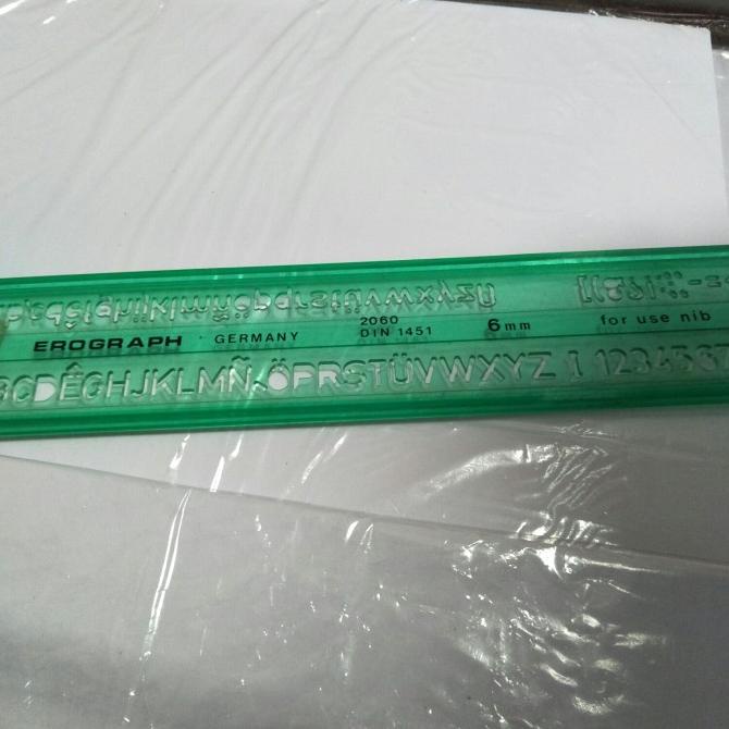 

=+=+=+] Pengaris Mal Huruf dan Angka Erograph 8 mm