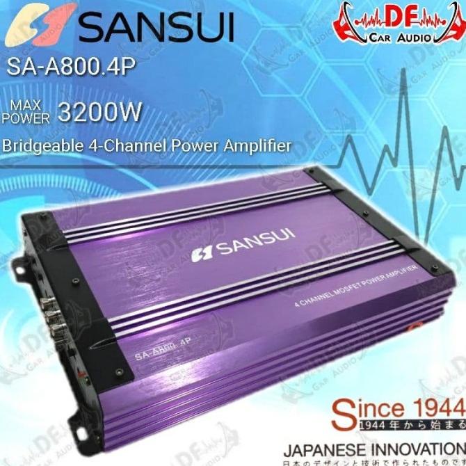 Power Amplifier Mobil 4channel Sansui [DF CAR AUDIO]