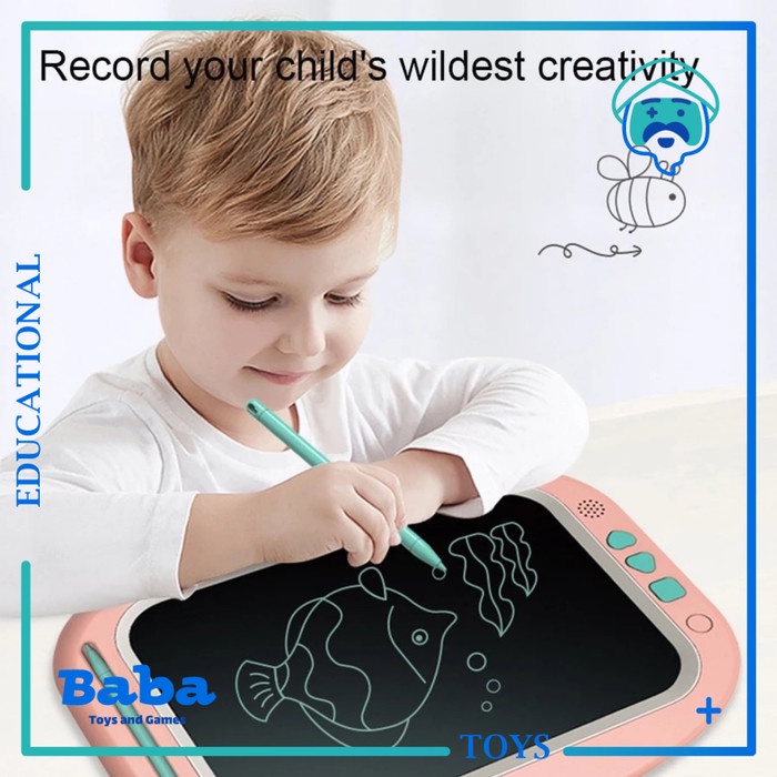 

Best Seller Mainan Anak Papan Tulis Lcd Writing Tablet Board Multifungsi 12 Inchi