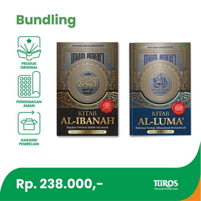 Ready  Paket 2 : Kitab Al-Ibanah & Al-Luma ORIGINAL ASLI