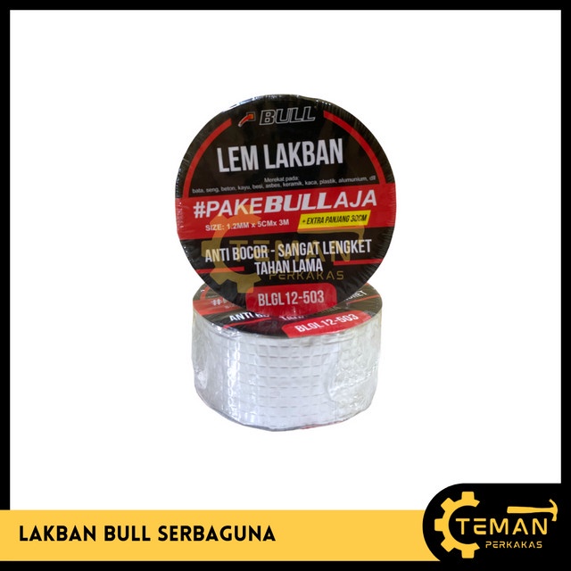 

Lem Lakban BULL Tape 3 Meter Anti Bocor Anti Panas Lem Talang / Lem Lakban Serbaguna Tebal Lengket