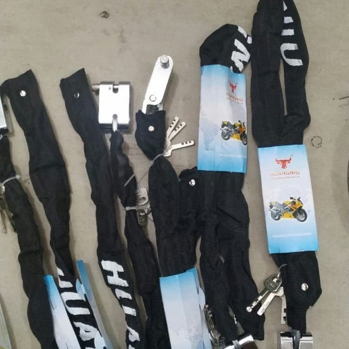 Gembok Rantai Motor Sepeda Anti Maling 80 Cm Gembok Rantai Gudang