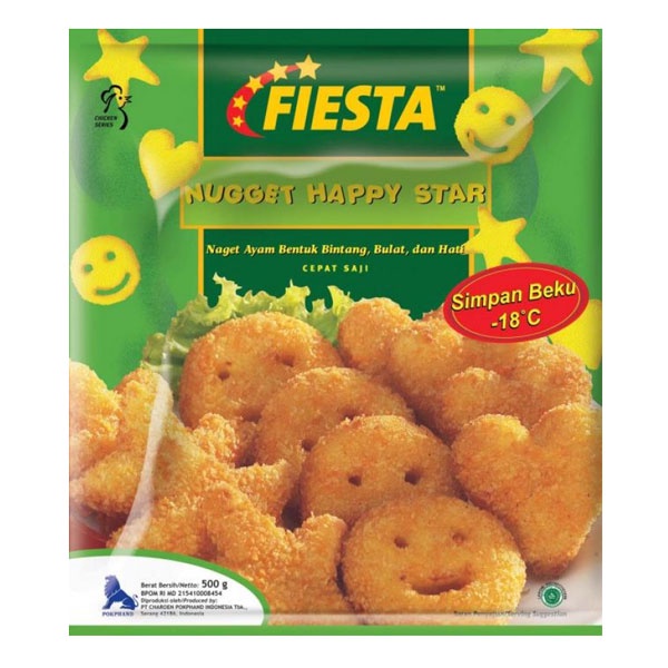 Promo Harga Fiesta Naget Nugget Happy Star 500 gr - Shopee