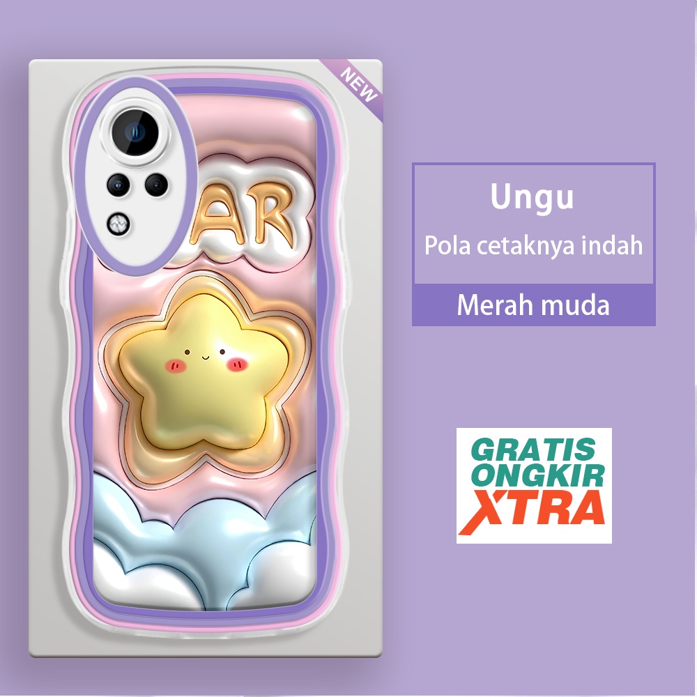 Infinix Note 12 11 10 8 G88 10Pro Pro Nfc Case 3D Cute Lucky Star Baby Kesing hp murah cassing jelly