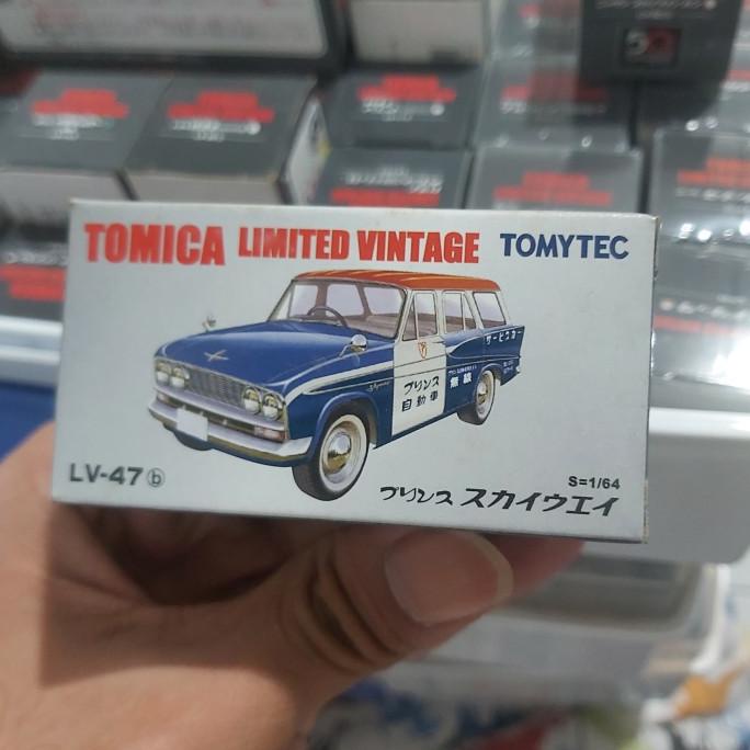 TOMYTEC LV-47B Tomica Limited Vintage Prince Skyway Service Car Blue