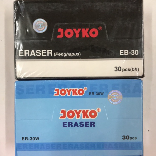 

Best Produk.. Penghapus JOYKO panjang ER-30 E-B30 isi 30 pcs HITAM PUTIH 47