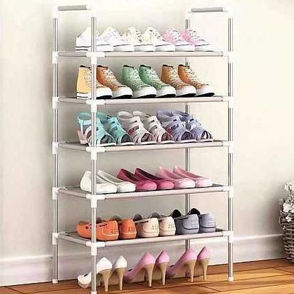 SALE Rak Sepatu Payung 10 Besi 5 Susun 5 Tingkat Portable Sandal Gantungan