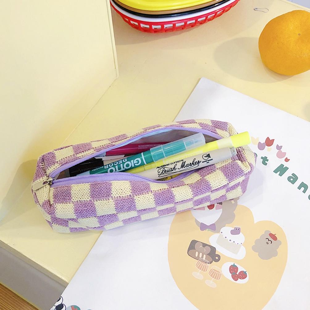 

8.8 [Discount] Tas Pensil Rajutan Mesh Ins Kotak Pensil Tas Pensil Korea Kapasitas Besar Tas Kosmetik Perjalanan New !!