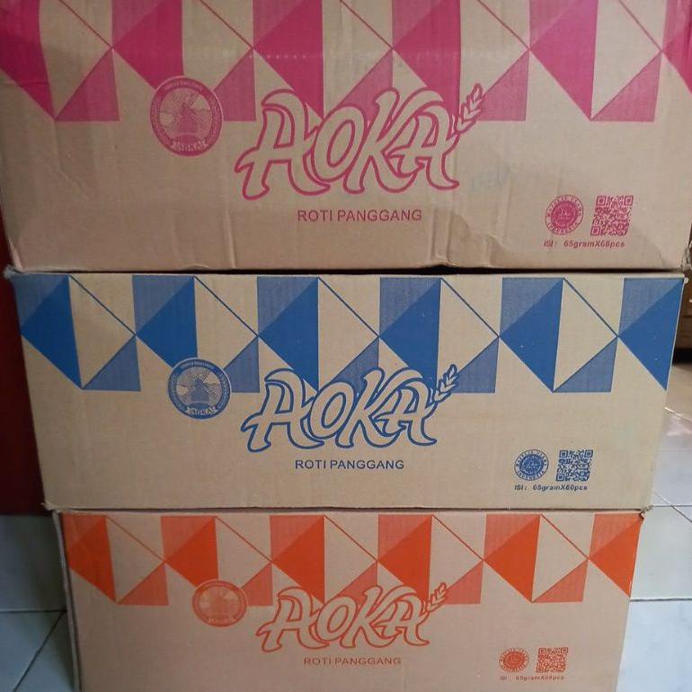 

8.8 [Discount] Aoka Roti Panggang Lembut 1 Dus Isi 60Pcs Tersedia Satuan Rasa Dan Mix New !!