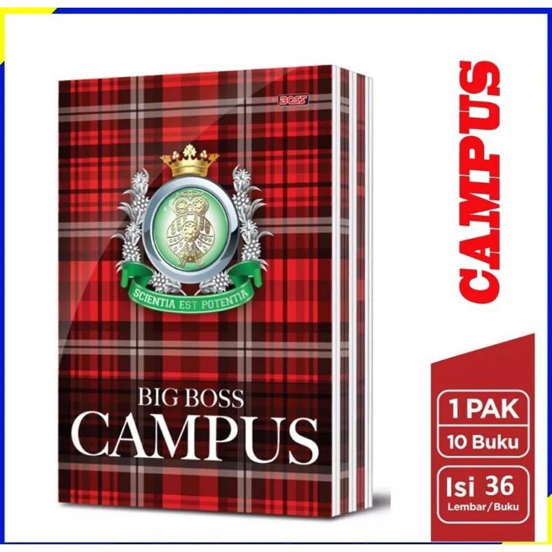 

8.8 [Discount] Buku Tulis Campus Big Boss 36 Lembar ( 1Pak/10Buku ) New !!
