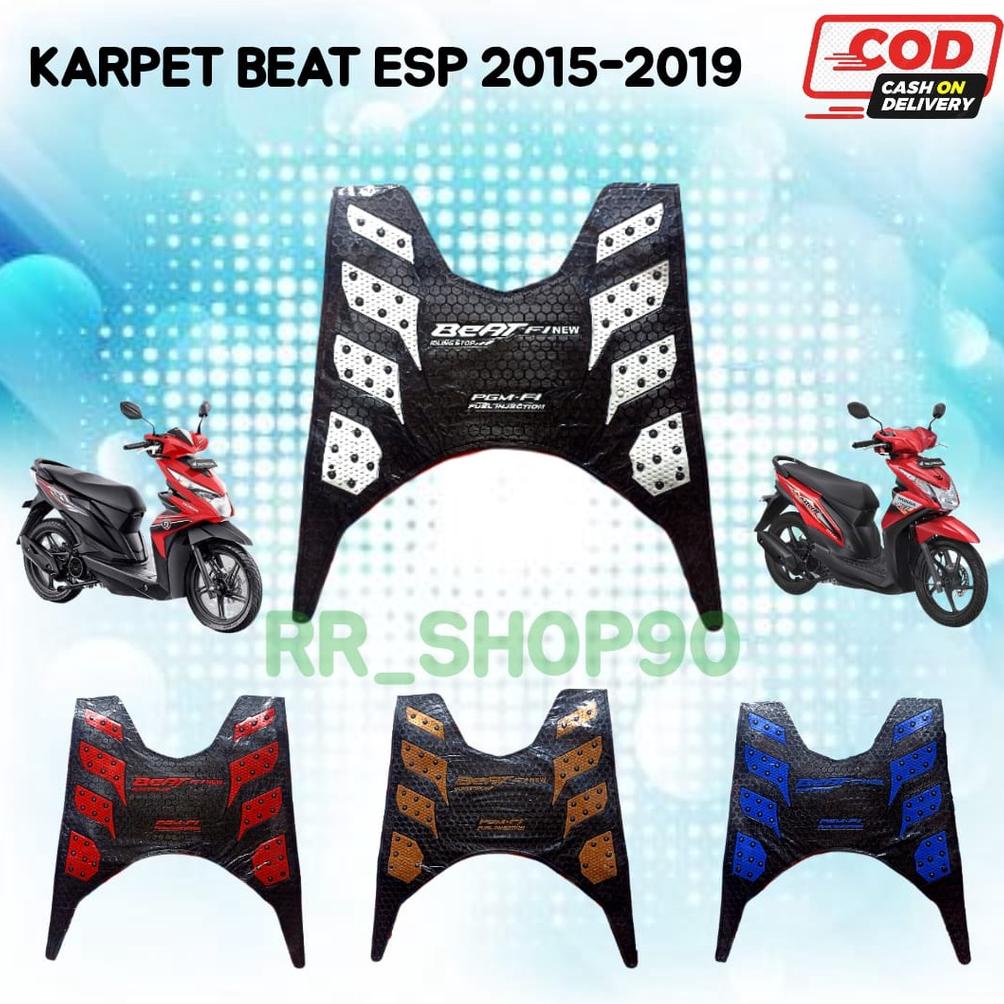 Sparepart Karpet Motor Beat Esp Fi/Deluxe/Street 2013-2019/Karpet Pijakan Kaki Motor Resmi