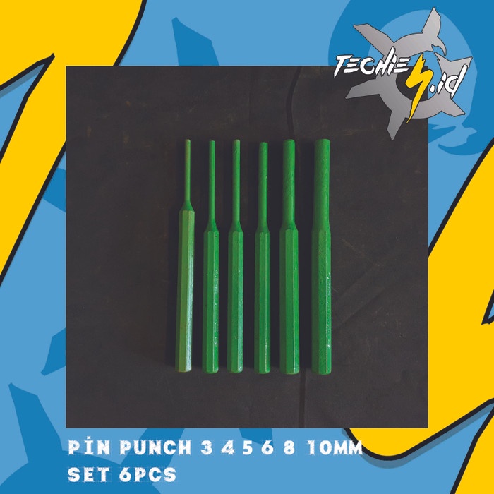 

Terlaris Pin Punch Set 6Pcs - 3 4 5 6 8 10Mm