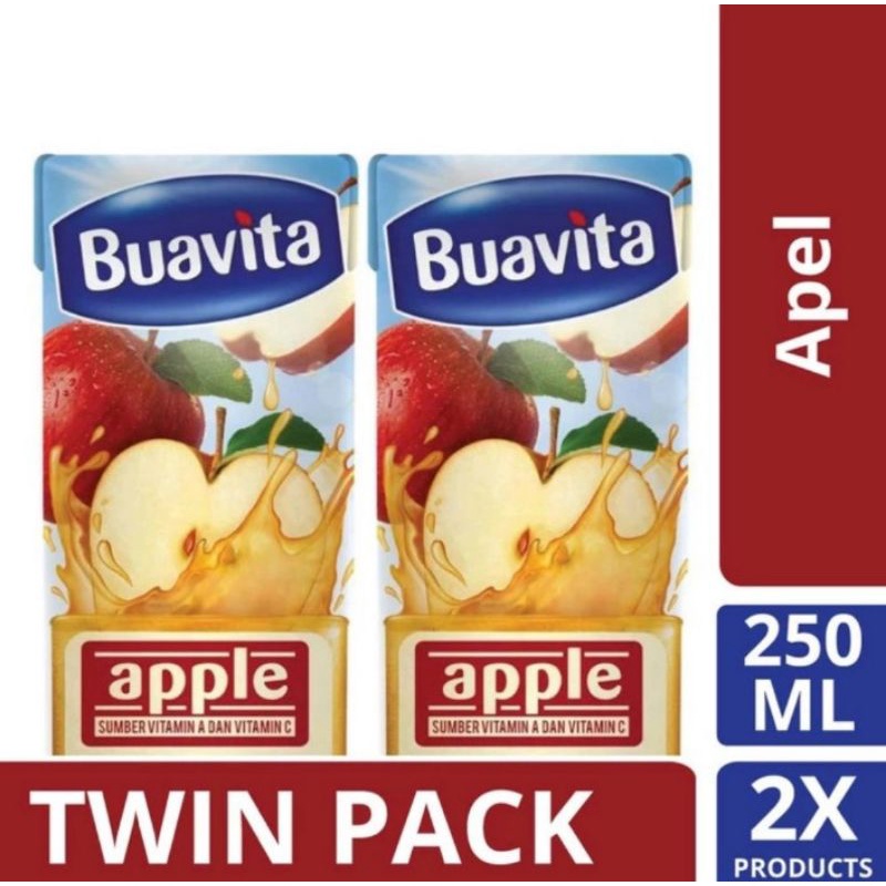 

Buavita Juice Jus Kemasan Rasa Buah Asli Apel 250ml 2pc