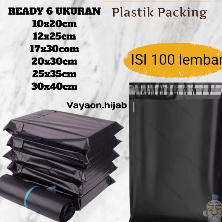 

63 KANTONG PLASTIK POLYMAILER PACKING ONLINE SHOP LEM AMPLOP ISI 100 TEBAL UKURAN 10X20 12X25 17X30 20X30 25X35 30X40 Best )人