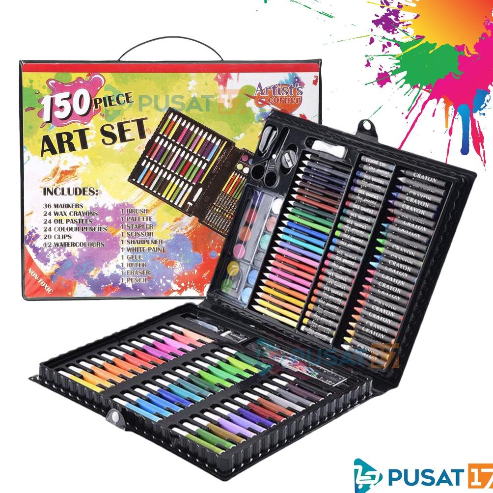 

Terbaru Pusat17 Alat Tulis Set Crayon Colouring Set 150Pcs / Art Set 150Pcs Pensil Warna Set Alat Lukis Anak Krayon Set