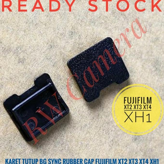 Karet Tutup Bg Fujifilm Xt2 Xt3 Xt4 Xh1 Rubber Cap Battery Sync Fuji