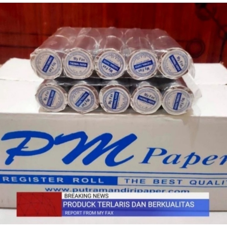 

Free Ongkir/ Kertas kasir thermal murah 57/58x30 paket 10 pcs