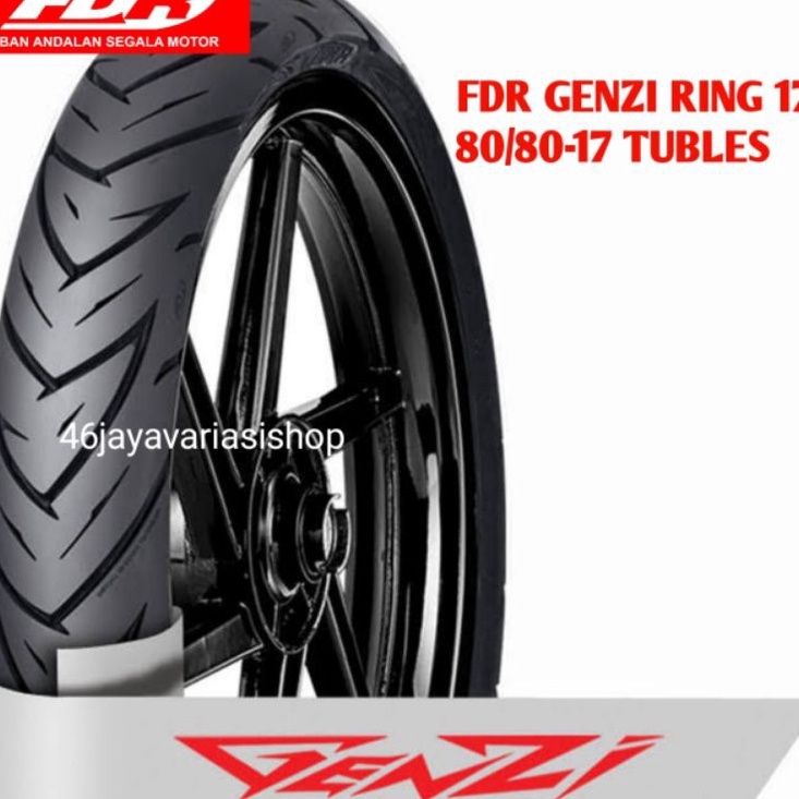 ⁂ BAN LUAR TUBLES FDR GENZI  RING 17 UKURAN 80/80-17 ORIGINAL FDR 80 80 17