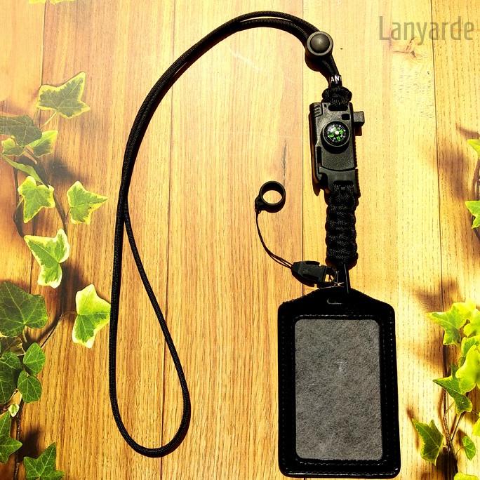 

4261) Lanyard Survival Name Tag ID Card Holder Tali Leher Tempat Kartu