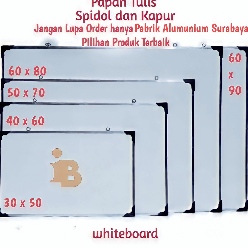 

Ready Stok Papan Tulis / White Board Murah Berkualitas / Papan Tulis Spidol Dan Kapur / White Board High Cuality