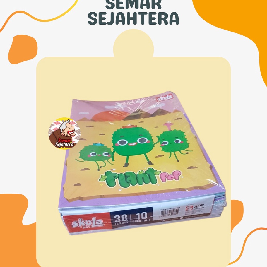

ZBYL5329㊧ [PAK] SIDU SKOLA BUKU TULIS 38 (10 PCS)* ㊖