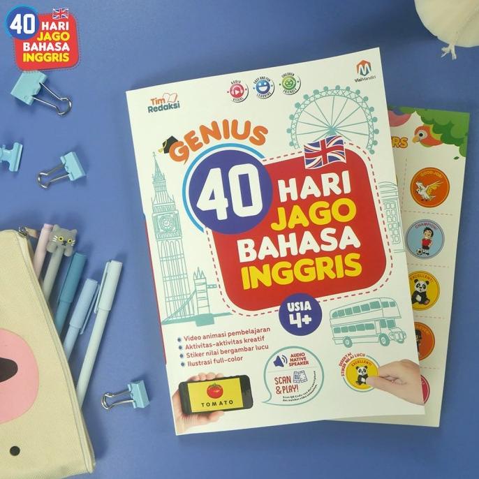 Sale Buku Anak Genius 40 Hari Jago Bahasa Inggris Ziyad Books Bonus Stiker Termurah