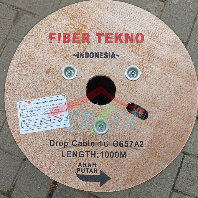 Stok Terbatas.. Kabel Dropcore 1 Core 3 Seling Merk Fiber Tekno Dropcore 1c 3s Fiber Tekno
