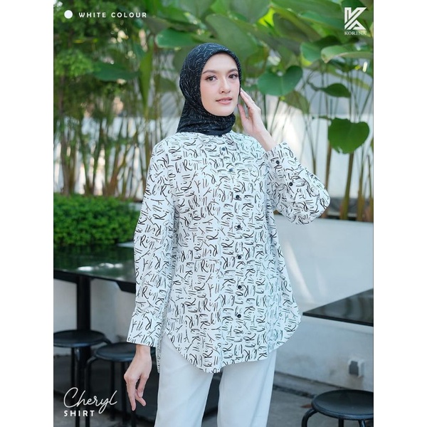 NEW KORINA CHERYL Shirt || blouse korina || kemeja kerja || atasan Oversize || korina_id