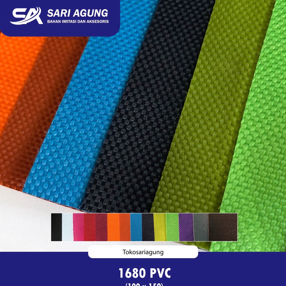 Sedia 1680 PVC (METER) BAHAN KAIN CORDURA GLOSSY D1680 DINIER UNTUK TAS RANSEL