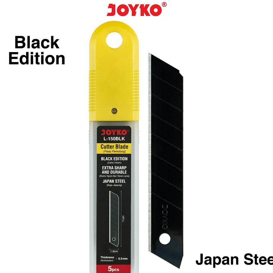 

✵Grosir❆➻ K0ATV Cutter Blade Refill Isi Pisau Pemotong Joyko L-150BLK Japan Steel 5Pcs K85 Best Produk