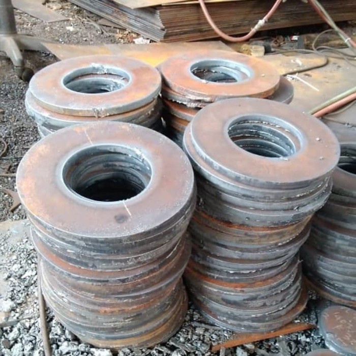 plat bulat besi hitam tebal 5mm