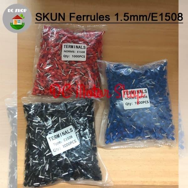 Skun Kabel Tusuk Ferulles/Ferrules 1.5mm 1.5 mm 1,5mm 1,5 mm E1508