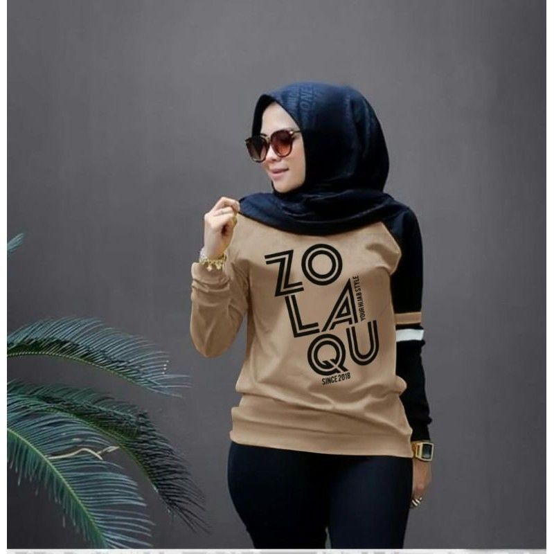 BLOUSE ZOLAQU WANITA ATASAN KAOS PEREMPUAN