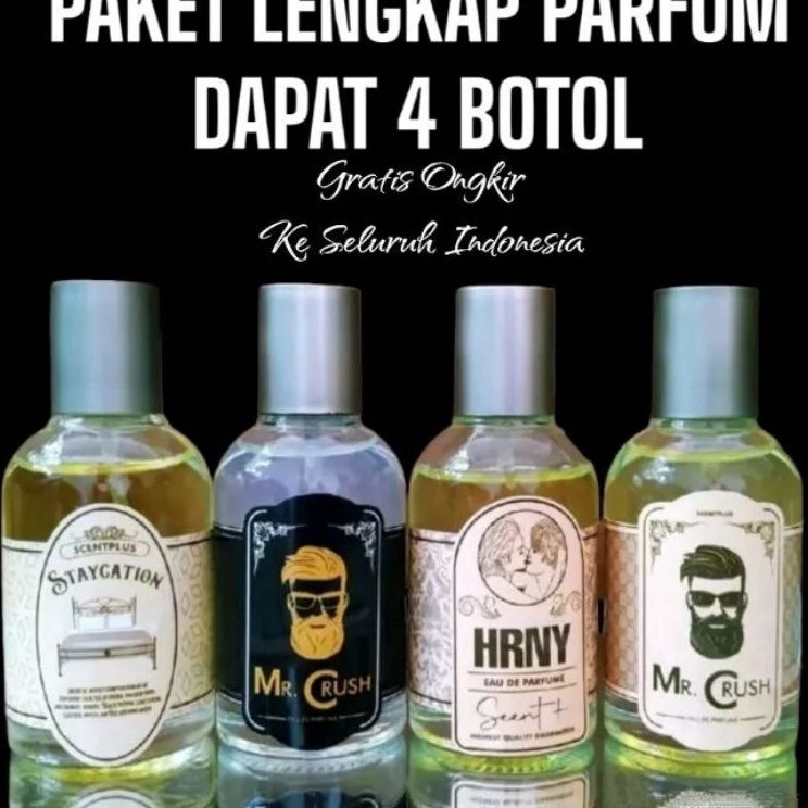 ⚡GROSIR⚡ ( Promo Dapat 4 Botol ) Parfum Mr.Crush Original 30ml / Mr.Crush Black 30ml / Mr.Crush Hrny