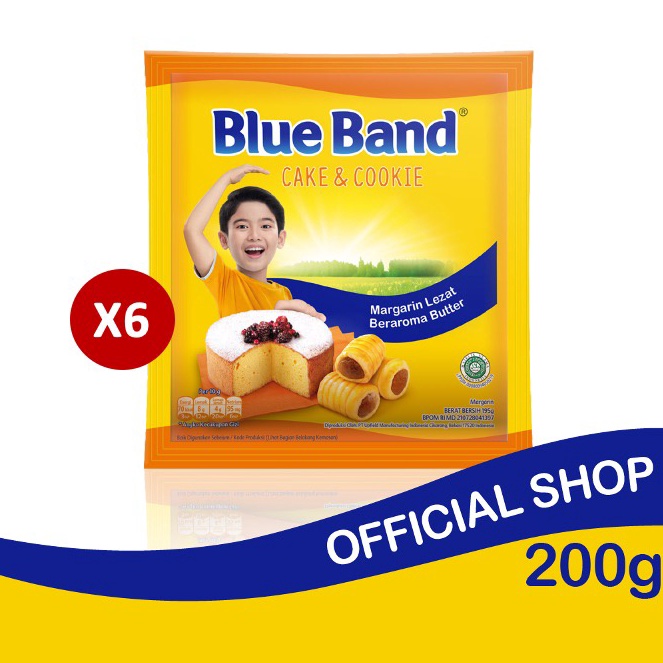

❤[PROMO ⚡ALE!!!]❤ Blue Band Cake And Cookie Margarin 200 gr x 6
