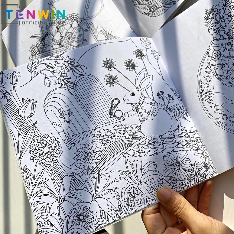 

Viral Taman Rahasia-24 Pages Buku Mewarnai Dewasa Secret Garden Enchanted Forest Untuk Penghilang Stress Coloring Book Secret Garden Drawing Book-Tenwin