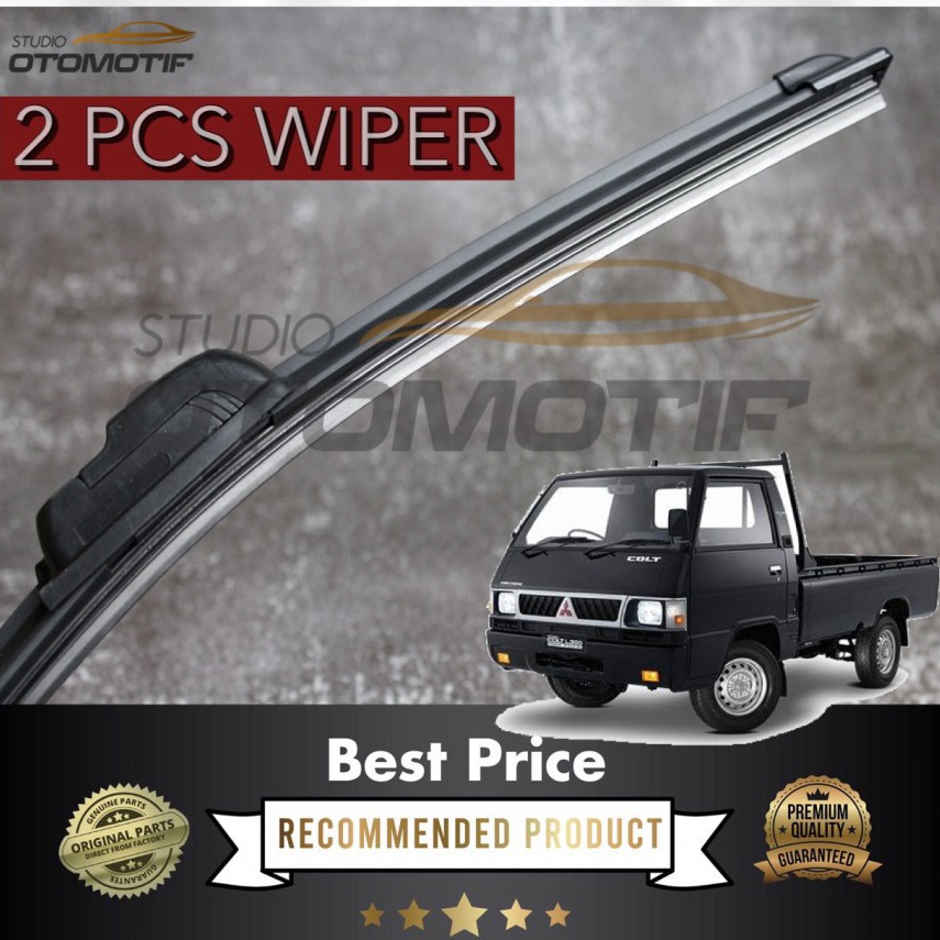HARGA BERSAHABAT. WIPER L300 COLT FRAMELESS / WIPER MOBIL L300 PISANG 2PCS
